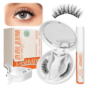 [TikTokShopNewYear] LASHVIEW Soft Magnetic Eyelashes Kit No Glue or Eyeliner Needed Reusable Natural Look Makeup Lashes