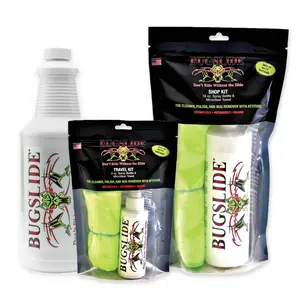 BugSlide Multisurface Cleaning and Car Detailing Solution that Shines and Degreases Without Scratching Polish & Bug Remover – Full Product Line: Travel Kits, Spray Bottles, Shop Kits & Refills for Motorcycles, Cars, Boats & More