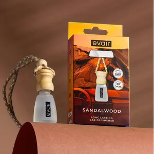 EVAIR Hanging Car Air Freshener | made with 100% Essential Oils| Premium Collection