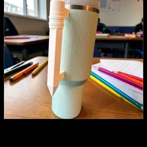 3d Printed Pencil Tumbler Handle Made to Fit Stanley Tumbler