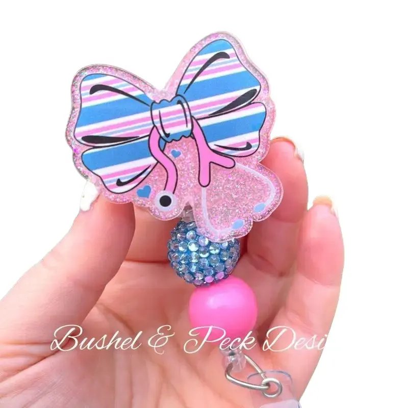 Newborn baby blanket Coquette bow badge reel Newborn baby blanket Coquette bow badge reel