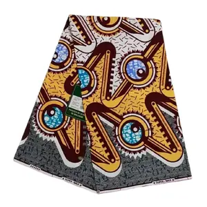 Authentic African Super wax Print 100%Cotton 6yards