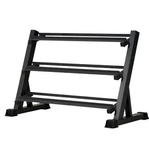 3-Tier Dumbbell Rack Stand: Holds 5-50lb weights with a 1100 lb max capacity. Designed specifically for dumbbell storage.