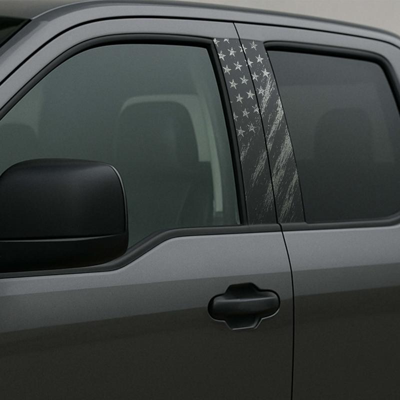 12"x21.5" Modern Gloss B-Pillar Car Decals – Easy Peel & Stick No Residue Vehicle Stickers, Perfect for DIY Auto Exterior Customization Accessories