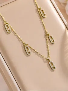 Women's Elegant Copper Necklace, Plain Design Jewelry Accessory, Perfect for Daily Wear & All Season Use, No Gift Box Included