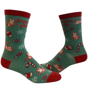 Youth Christmas Socks Funny Festive Holiday Kids Socks for Boys and Girls Funny Graphic Socks Comfortable Fitted Spandex Cotton