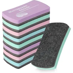 -  Dry Erase Erasers, 4" x 2", 8 Pack, Assorted Colors,  Whiteboard Dry Erase Erasers Bulk for , Teachers, Students and Classroom Supplies