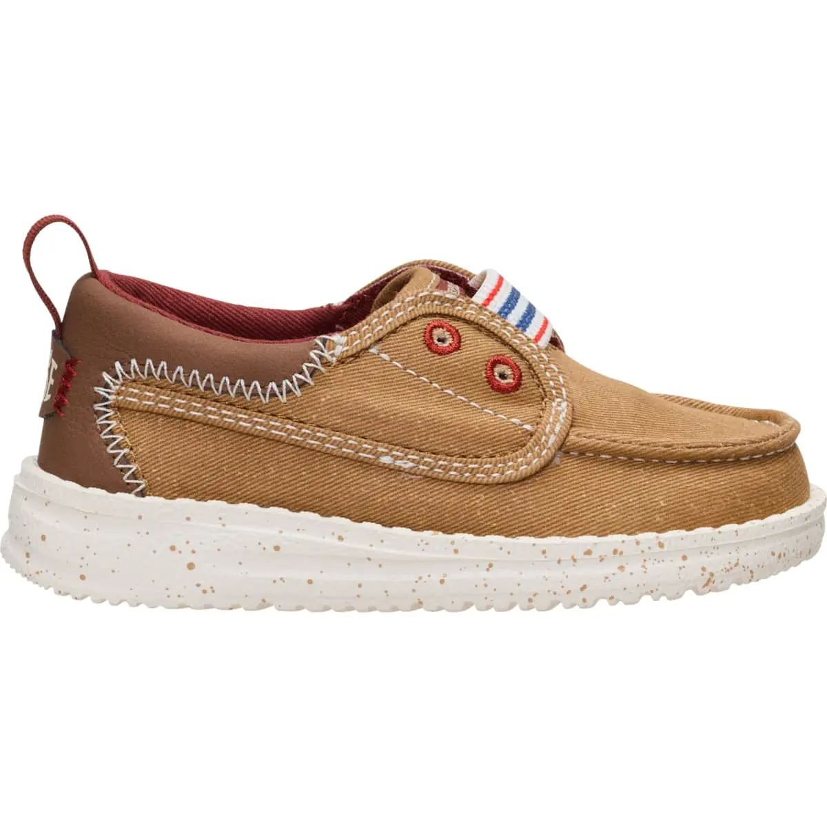 HEYDUDE Wally Cru Toddler Crafted Varsity - Kids Slip on Shoes