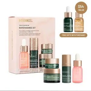 Biossance Rapid Radiance Set, Clean Skincare Gift for Glowing Skin, Beauty Gift for Holidays