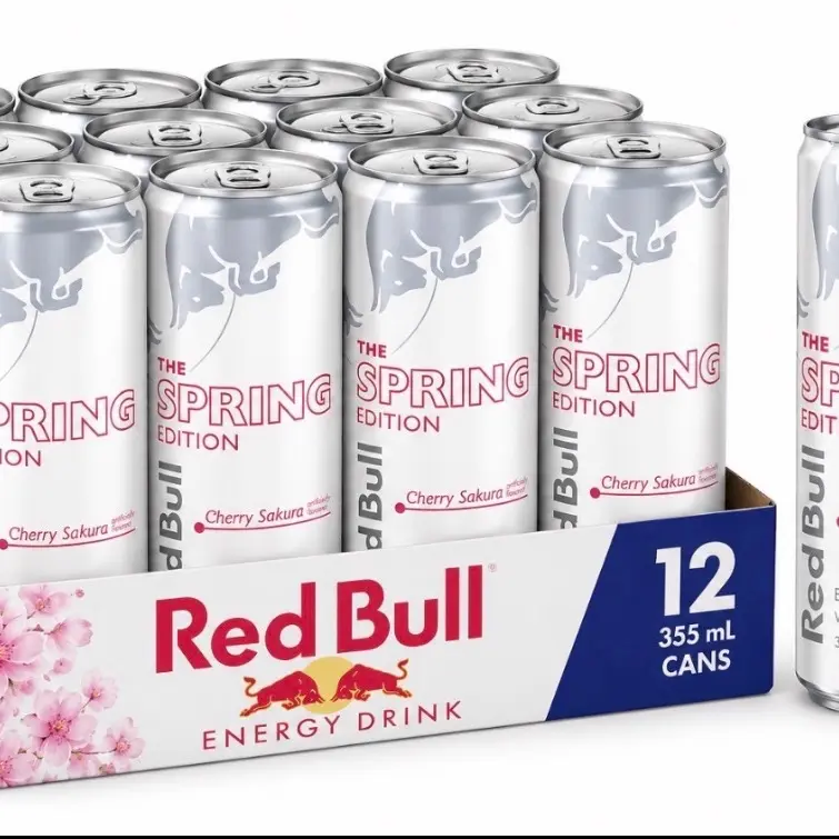 Red Bull Cherry Sakura Energy Drink, 12-Pack, 12 fl oz Cans