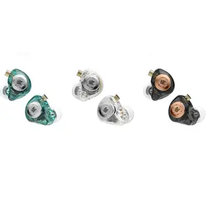 KZ EDX PRO Earphones, KZ in Ear Monitors, HiFi Gaming Earbuds with New 1DD 10mm Dynamic Driver, Bass Sound Wired, IEM earbuds, with Detachable Cable for Music Gaming Video (White/Black/Green, With mic)