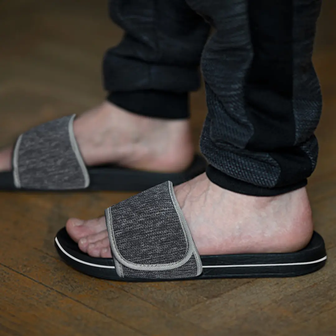 Roxoni Boys and Men’s Open Toe Slipper Sandals for Indoor/Outdoor Fashion Father and Son Matching Slippers