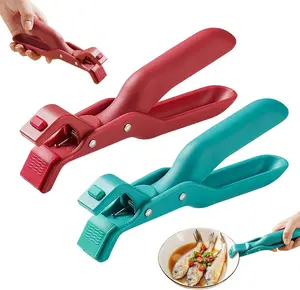 Pack of 2 Pcs, Multi-Function Anti-Scald Bowl Clip, Multi-Purpose Hot Bowl Dish Plate Gripper Clips Tongs Clamp Holder for Kitchen, Silicone Non-Slip Anti-Scald Ironing Dish Clamp for Cooking