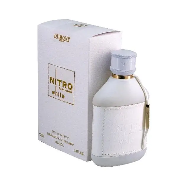 Dumont Nitro White Perfumes for Men 100ml Eau de Parfum Spray Liquid Fragrance in Red Bottle