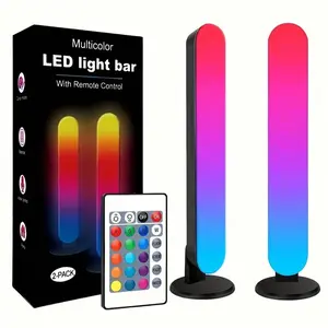RGB Color Changing LED Light Bar with Remote Control, USB Powered LED Strip Light, TV Ambient Backlight, Decorative Light for Home, Party, Festival