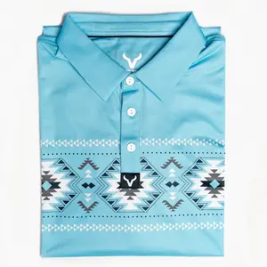 Vexil Brand - Polo - Aztec - Light Blue Vexil Brand - Polo - Aztec - Light Blue