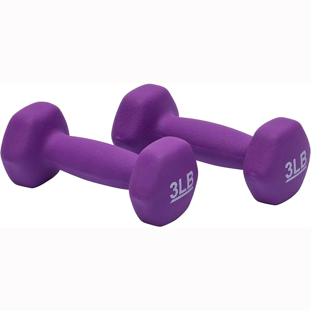 Neoprene Dumbbell Hand Weights for Exercise and Muscle Toning