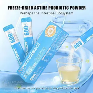 Probiotic Drink 8g 2g x 4 Packs - 600 Billion CFU Strains Stable Bacterial Formula Easy Brew Below 40°C Beverage Flavor Sugar