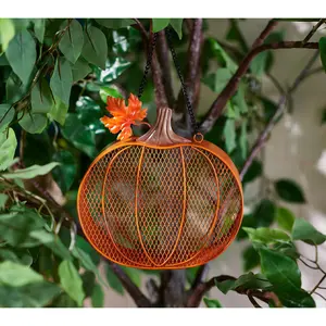 Marigold Hanging Metal Fall Bird Feeder