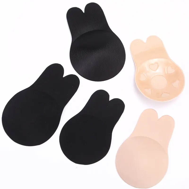Women's Seamless Fabric Breast Pasties - 2-Pack Skin-Safe, Lightweight, Smooth, Bio-Adhesive Strong-Sticky Lift Nipple Covers for Everyday Fit, All-Day Adhesive Bras, Body-Safe Adhesive Bras