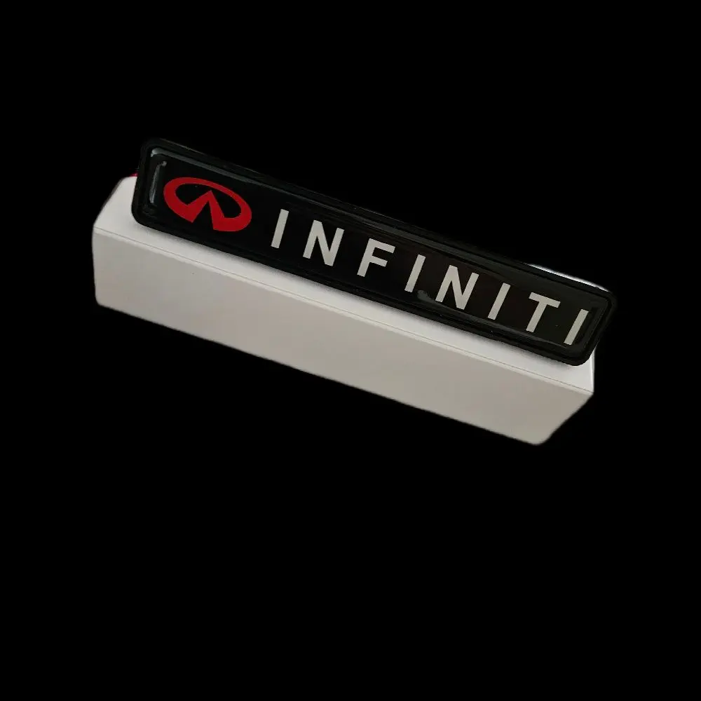 Infiniti LED Front Grille Emblem Badge 12V Illuminated Logo Universal Mount Durable Construction Easy Wiring Premium Look for Most Models
