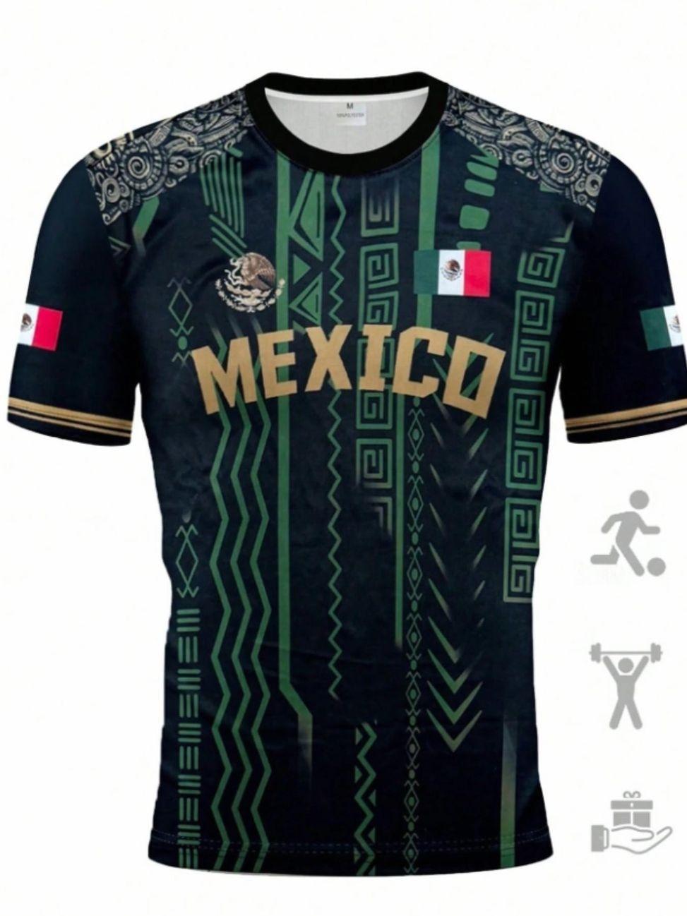 2026 Mexico World Cup Football Jersey, Comfortable Round Neck T-Shirt, Casual Wear for Soccer Games, Training, Fitness, Athletic Activewear, Unisex Gift Choice