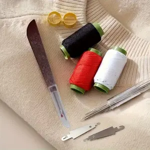 34PCS Big Eye Steel Needles Set - Ultra Thin Handmade Quilting & Sewing Kit for DIY Christmas Gifts, Halloween Costumes, Holiday Crafts, Sewing Supplies Crafts | TikTok Viral DIY Trend 2026