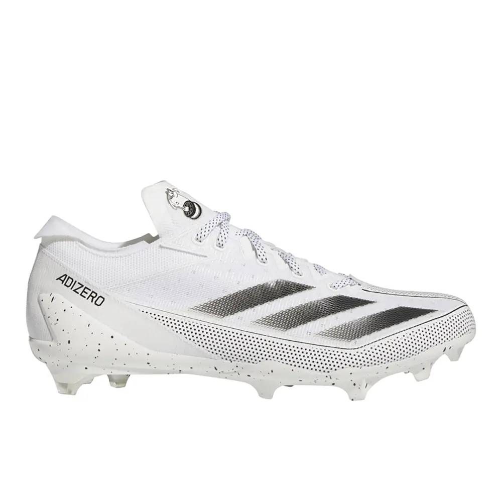 adidas Mens Adizero Electric Snack Attack American Football Sneakers Shoes - Black, White adidas Mens Adizero Electric Snack Attack American Football Sneakers Shoes - Black, White