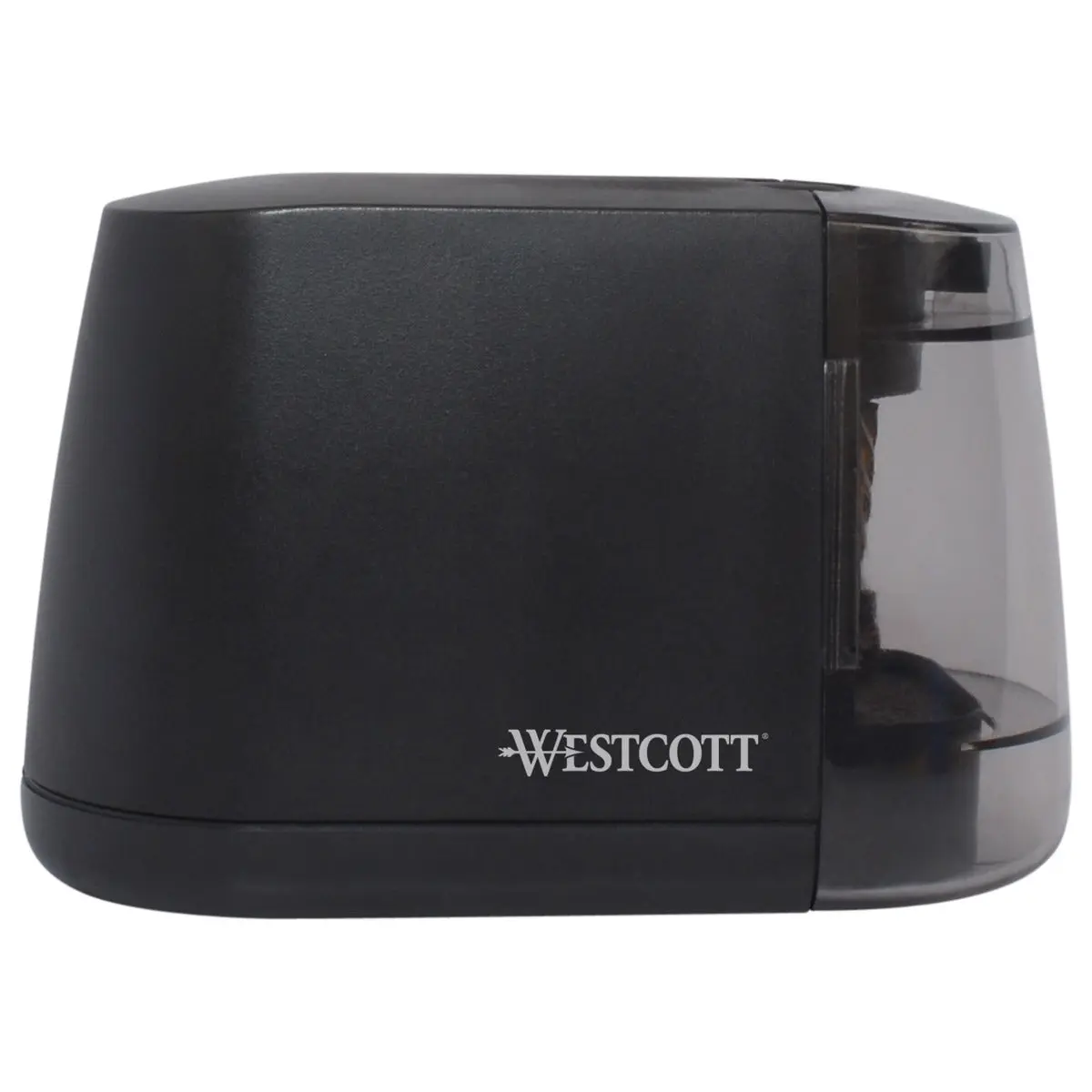 Westcott iPoint Duo™ Dual-Powered Battery/Electric Pencil Sharpener, Black (17812)