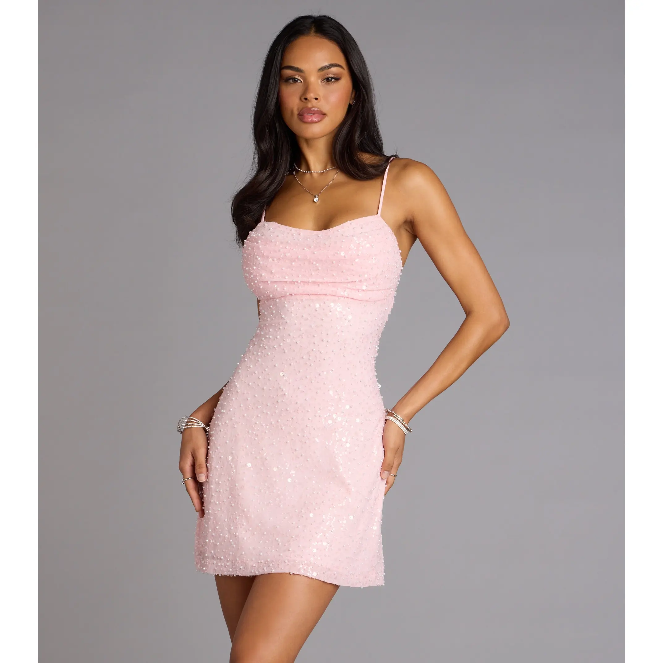 After Party Sparkle Sequin Mini Dress