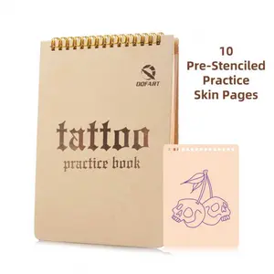 Tattoo Practice Skin Diary Book 10 Sheets Per Book 1mm Thick Tattoo Skin Pink Tattoo Practice Skin Pages