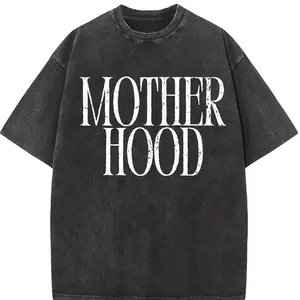 Mother Hood Tshirt, Trendy Mama, Mom Life Tee, Oversized Graphic Mom T-Shirt, Motherhood Shirt, Cool Mom Club Womenswear Summer Streetwear Casual