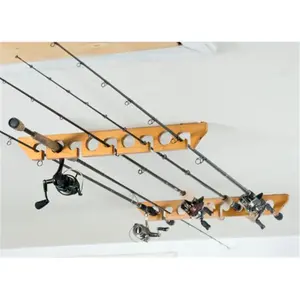 Organized Fishing CPR-009 Wood Ceiling Horizontal Rod Rack