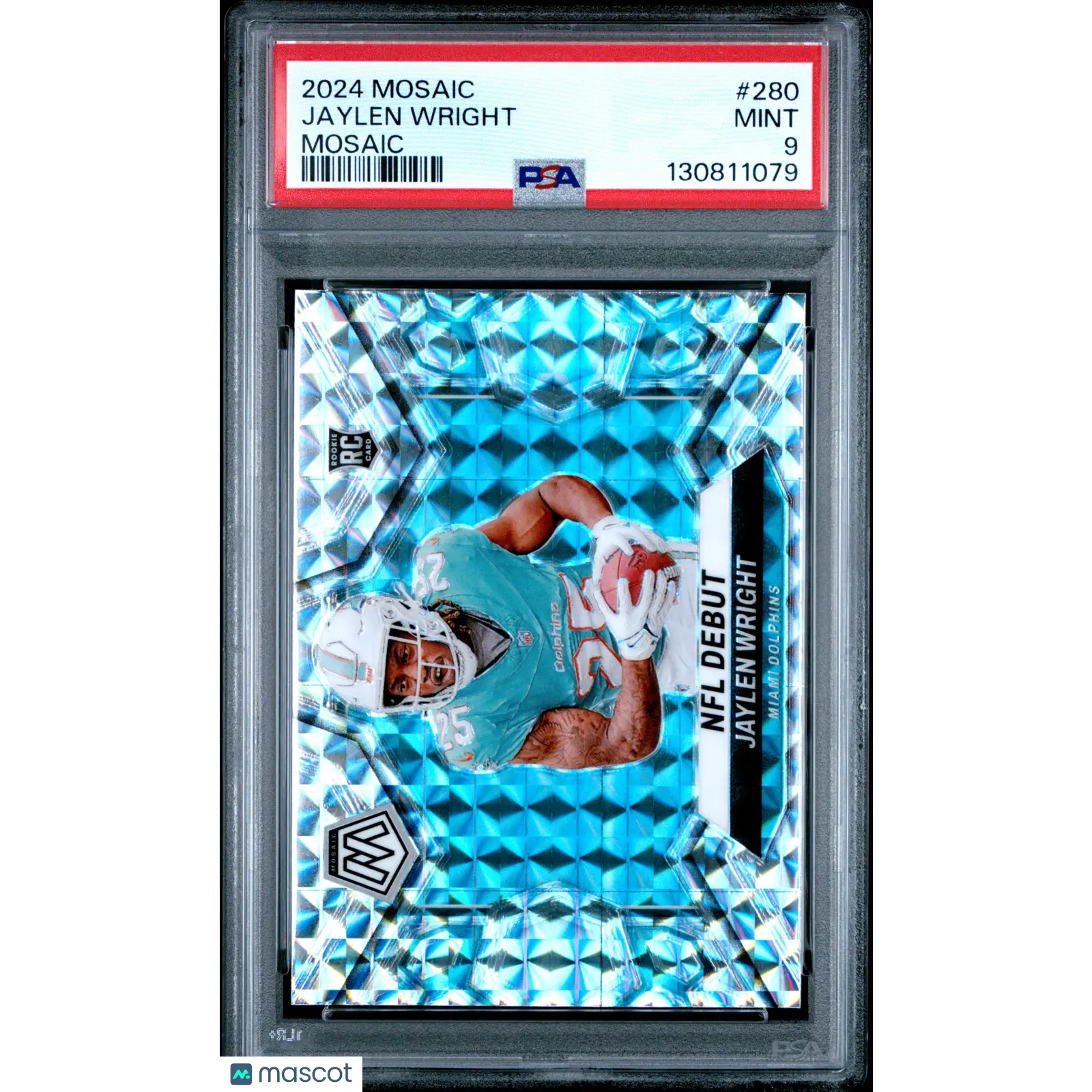 2024 Panini Mosaic Jaylen Wright Rookie PSA 9
