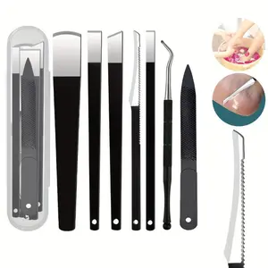 7-Piece Manicure Pedicure Kit, Professional Stainless Steel Nail Care Set, Hand Foot Callus Removal Tool, Scent-Free, Perfect Gift