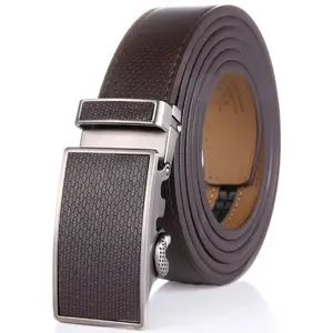 Men's Netted Leather Ratchet Belt