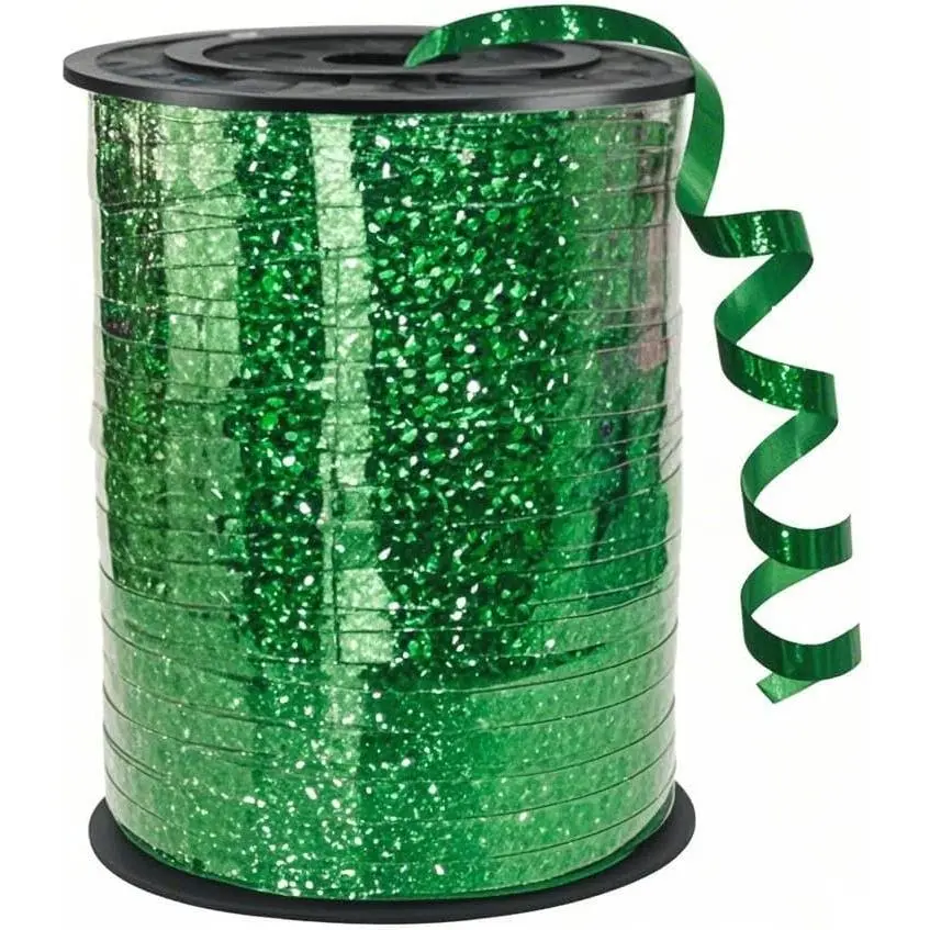 Green Curling Ribbon, 500 Yard Shiny Metallic Green Balloon String, 1/5" Ribbon Curling for  Wrapping, Balloon, Birthday, Party, Festival, Florist  Decoratio, Art Craft