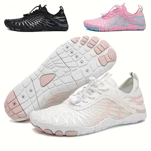 unisex Lightweight Adjustable Barefoot Running Shoes - Breathable Fabric Upper, Non-Slip Rubber Sole for Hiking, Yoga, Beach Swimming & Amphibious Fishing - Summer Outdoor Sports Shoes, Hiking Shoes, Yoga Footwear, Stylish Sports wide toe box slip