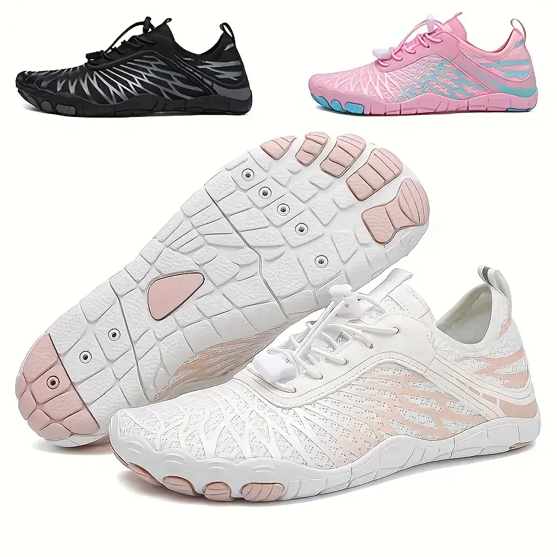 Unisex Lightweight Adjustable Barefoot Sporty Running Shoes - Breathable Fabric Upper, Non-Slip Rubber Sole, Wide Toe Box, Stylish Design for Hiking, Summer Outdoor Sports, Women's Sneakers, Non Slip Runners,summerwins,father'sdaygifts