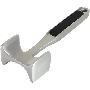 Gourmet Multi Sided Meat Tenderizer for Pounding Meats, Nuts, Shellfish, ect, Hang Hole for Easy Storage, Hand Wash, One Size, Black