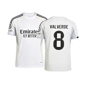 2025 2026 Home Valverde 8 Short Sleeve Soccer Jersey