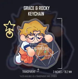 Hail Mary Grace and Rocky Keychain Project - “Acrylic keychain (not shaker)”