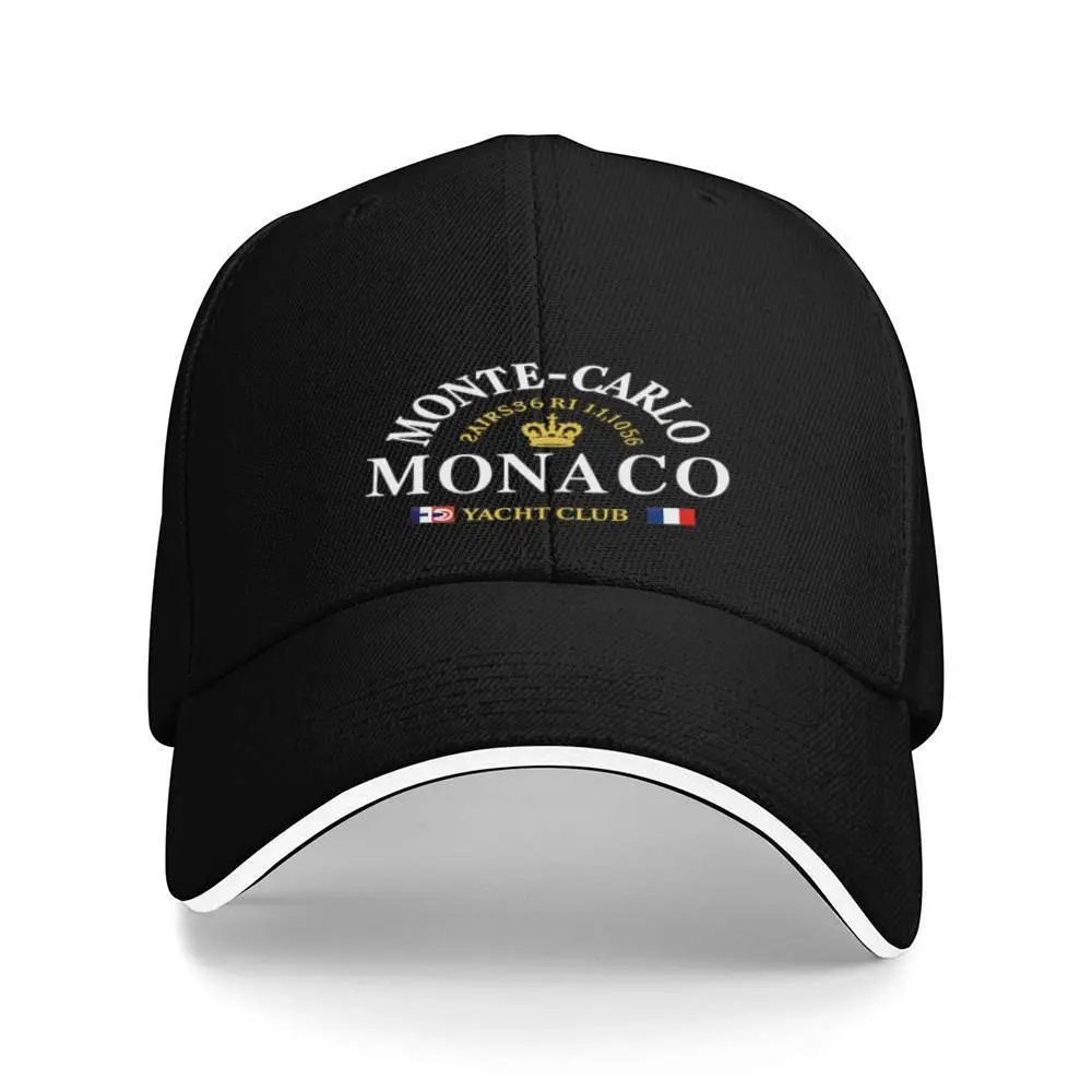 1 piece Monte Carlo Yacht Club - Unisex Yacht Badge Baseball Cap Suitable for all seasons Travel, sailing, and casual wear - Iconic Monte Carlo Yacht Club design