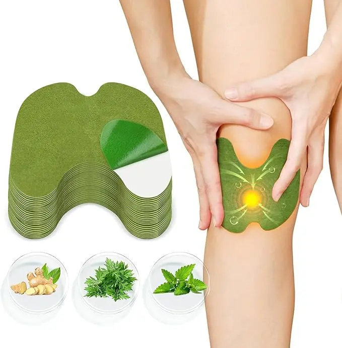 72 Pack Herbal Wormwood Knee Patches, Gentle Self-Heating Compress for Tired Muscles, Portable Joint Support for Back, Neck
