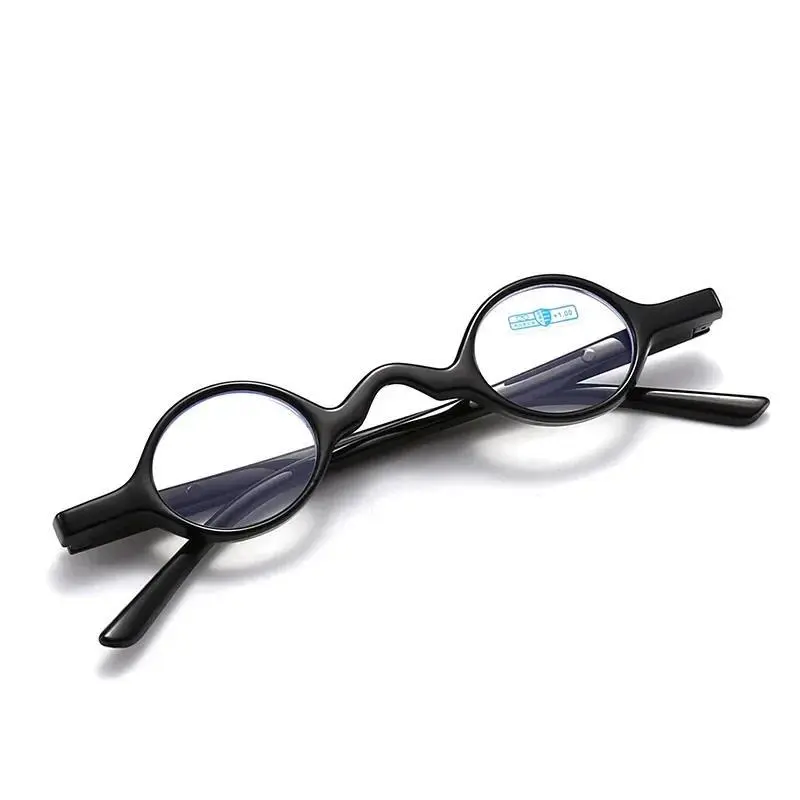 Retro Round Reading Glasses for Men, Full Rim Anti-Blue Light Polarized Lenses for Reading Wear, Strength +1.0 to +4.0, Retro Look, Tr 90 Nylon, Unisex Fit