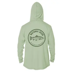 Natural Gear Hooded Solar Shirt - "Green Trout"