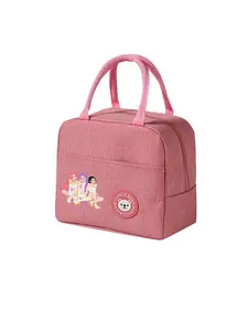 Large Capacity Cartoon Pattern Lunch Bag, Portable Insulated Food & Beverage Bag, Ideal for Travel, Camping, School, Gifts