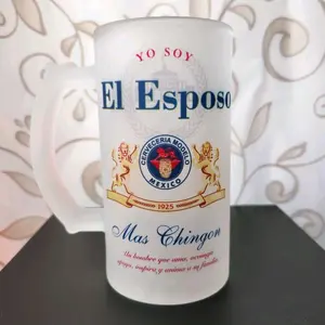 El Esposo - Frosted Glass 16oz drinkware