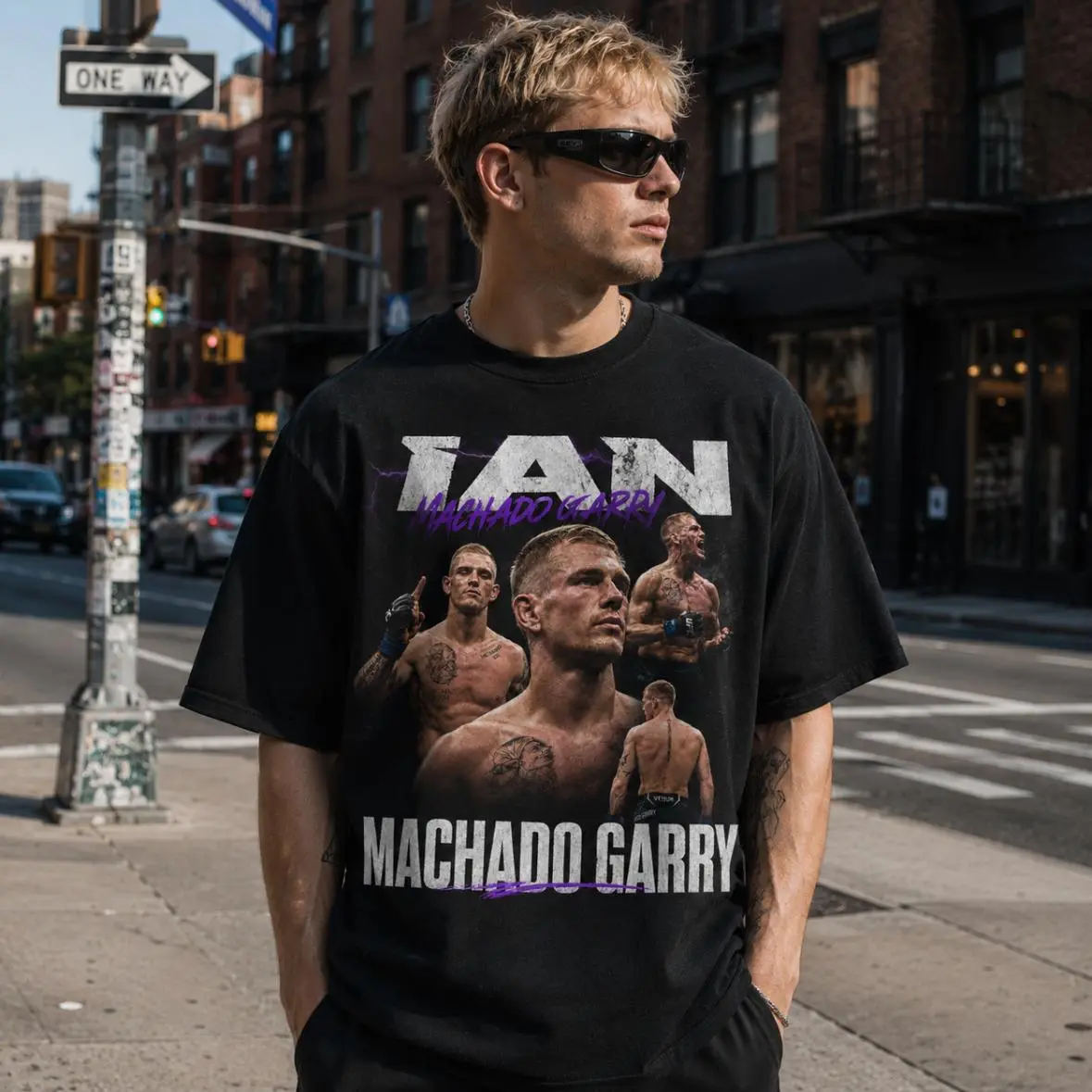 Ian Machado Garry T-Shirt, Vintage MMA Fighter Graphic Tee, UFC Inspired Fight Shirt, Oversized Combat Sports Streetwear, MMA Fan Gift