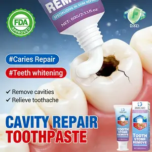 ZKRICARO Anti-Cavity Repair Toothpaste FDA Certified Repairs Cavities Whitens Teeth Strengthens Enamel Relieves Sensitivity & Bad Breath